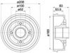 HELLA 8DT 355 301-261 Brake Drum